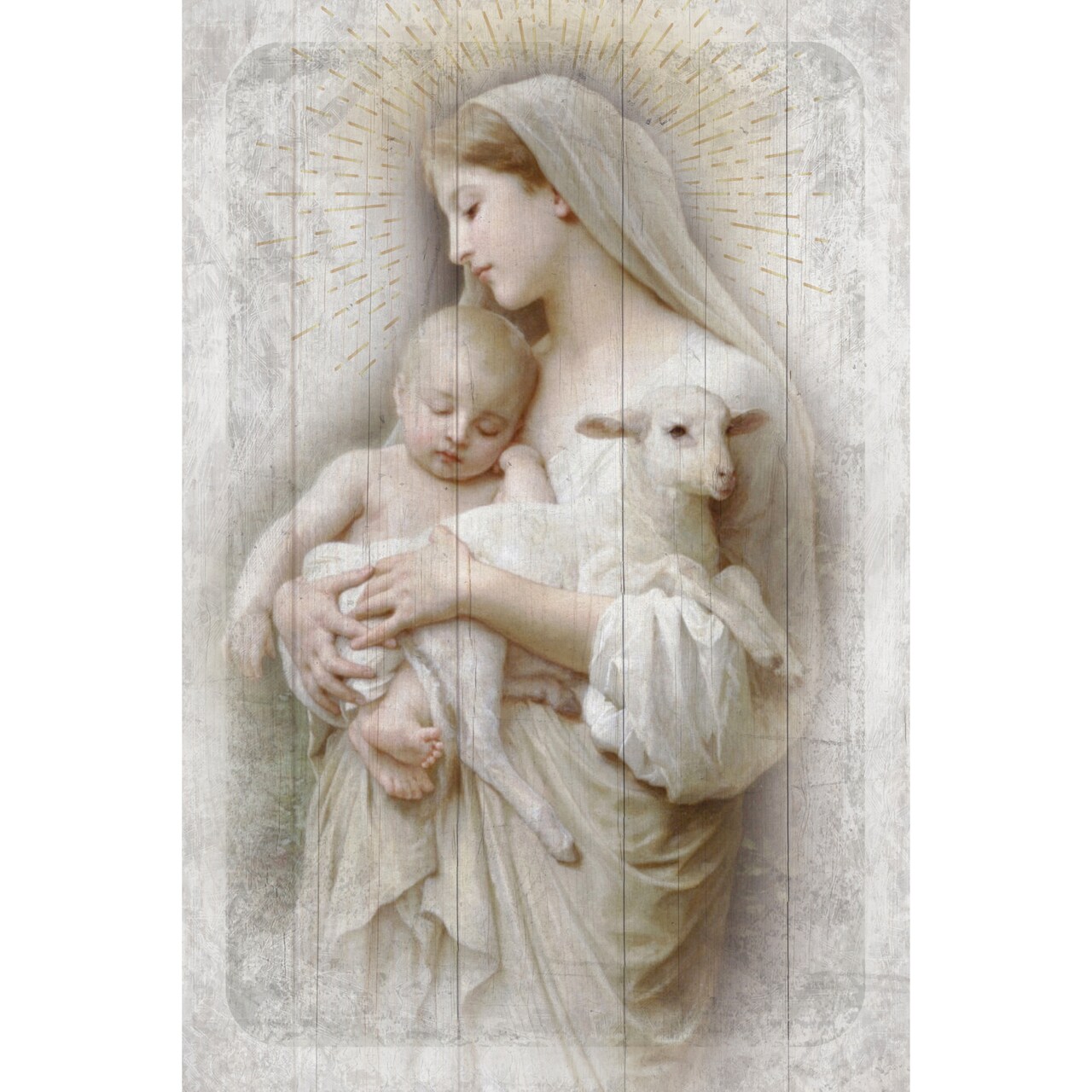 Dexsa L'innocence Symbols of Faith Inspirational Wood Plaque 6 inches x 9 inches
